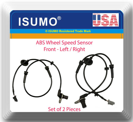 Set 2 Front L & R ABS Wheel Speed Sensor Fits Nissan Maxima 6Cyl 3.5 2004 -2008