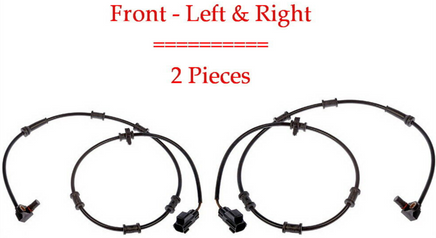 Set 3 ABS Wheel Speed Sensor Front L/R & In Differential Fits:4WD Ram 2500 3500