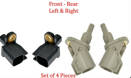 Set of 4  X ABS Wheel Speed Sensor Front-Rear Left & Right Fits:Volvo 2007-2017