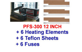PFS-300 12" Hand Impulse Sealer With +6 Heating Elements & +6 PTFI Sheets