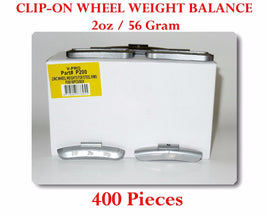 400 Pcs P Style Clip-on Wheel Weight Balance 2 oz 56 gram P200 Led Free