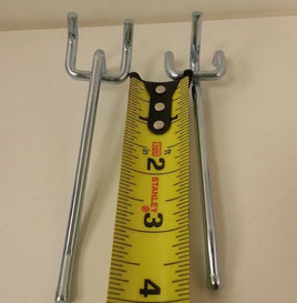 25 Pieces  4" Heavy Duty Peg Board Hooks  Shelf Hanger Kit 4" x 1/4" 