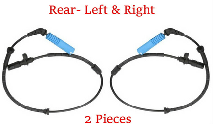 ABS3364 SET 4 ABS Wheel Speed Sensor Rear Left & Right Fits: BMW X5 2000-2003