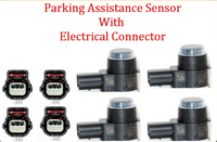 4x Park Assistance Sensor W/Connector PPS68 Fits: Buick Cadillac Chevrolet GMC 