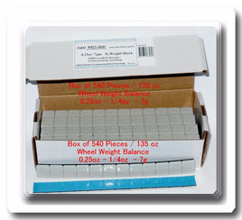 1620 pc  0.25 1/4oz stick on wheel weight balance 90 strips total of 405 ounces 