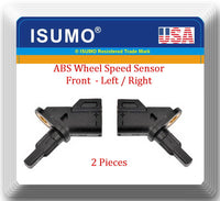 2 ABS Wheel Speed Sensor W/Connector Front L/R Fits Ford Jaguar Lincoln Volvo