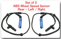 SET 4 ABS Wheel Speed Sensor Rear Left & Right Fits: BMW X5 2000-2003