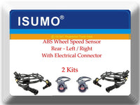 2 x ABS Wheel Speed Sensor W/ Connector Rear L&R Fits: Expedition Navigator