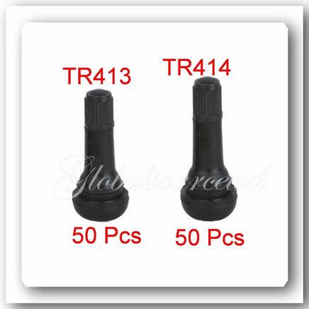 LOT 100 (50 x TR 413) / ( 50 x TR414) Snap-In Tire Valve Stem