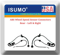 2 ABS Wheel Speed Sensor Connectors Rear Left & Right Fits: Lexus ES350 Camry