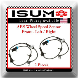 Set 2  ABS Wheel Speed Sensor Front-Right & Left Fits: Chevrolet GMC 2003-2018