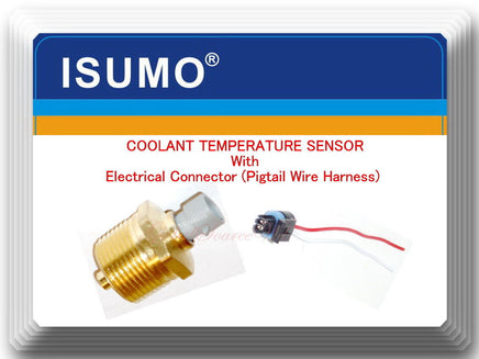 Coolant Temperature Sensor w/ Electrical Connector Fits: Detroit Diesel Serie 60