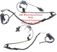2x ABS Wheel Speed Sensor + Connector Front L/RFor RX330 RX350 RX400h Highlander