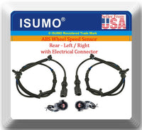 2 x ABS Wheel Speed Sensor W/ Connector Rear L&R Fits: Explorer Flex Taurus MKS