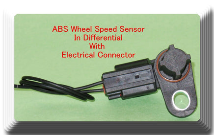 3 ABS Wheel Speed Sensor W/ Connector Front L/R & In Differential Fits: Durango