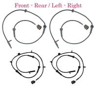 4x ABS Wheel Speed Sensor & Connector Front Rear L/R Fits: JX35 QX Pathfinder