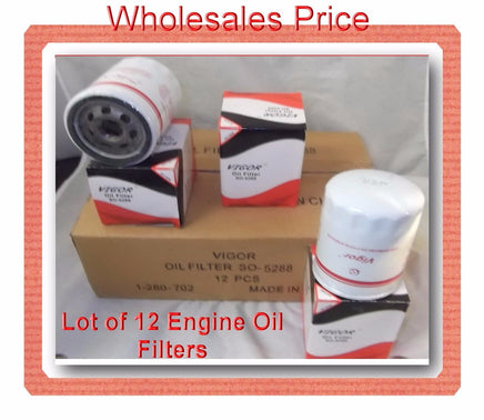 CASE OF 12 ENGINE OIL FILTER SO5288 Fits: BUICK CADILLAC CHEVROLET GMC ISUZU
