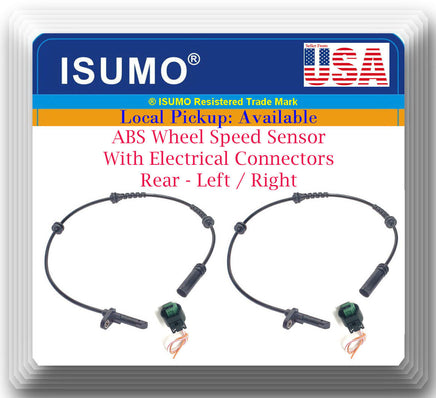 2 x ABS Wheel Speed Sensor W/ Connector Rear L/R Fits 525 535 540 640 650 M5 M6
