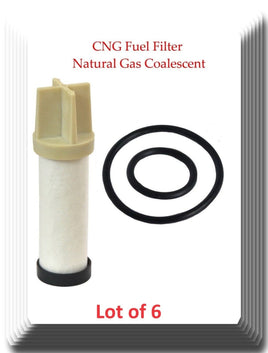 Lot of 6 CNG Fuel Filter Natural Gas Coalescent Element Replacement of CLS112-6 