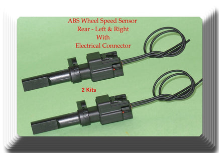 4 ABS Wheel Speed Sensor W/ConnectorsFront Rear L/R Fits:Dodge Durango 2004-2005