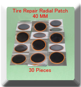 30 Pieces TP-040  Round Radial Repair Tire Patch Small Size 40MM High Quality