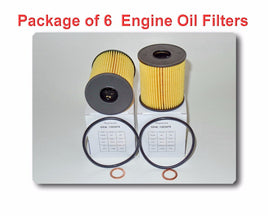PACKAGE OF 6 ENGINE OIL FILTER CH10066 Fits: MINI COOPER  COUNTRYMAN  PACEMAN 