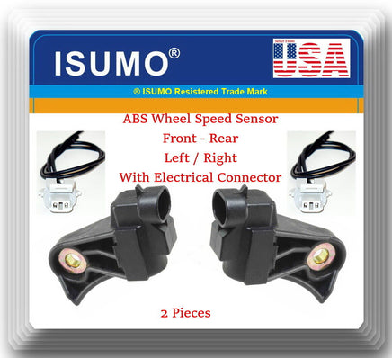 OE Spec 2 X ABS Wheel Speed Sensor Left/Right W/Connector Fits:GM Vehicles