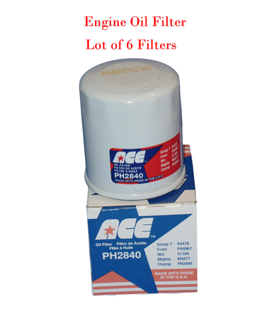 LOT 6 Engine Oil Filter Made In USA Fits: TOYOTA L14476 PH4967 LF3614 51394