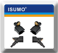 Set 4 ABS Wheel Speed Sensor Front / Rear Left & Right Fits:Mazda 3  Mazda 5