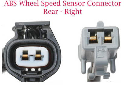 2xABS Wheel Speed Sensor W/ Wiring Harness Fits ES300 ES330 Avalon Camry Solara