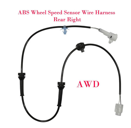 ABS Wheel Speed Sensor Wire Harness - Rear Right Fits Suzuki SX4 2007-2013 AWD