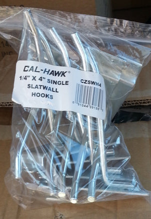 X20 Slatwall Hooks Slat Wall board Shelf Shelving  New 4" x 1/4"