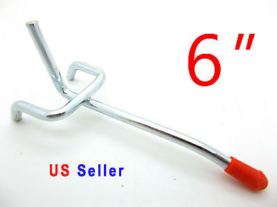 Lot of 50 pc 6" Peg Board Hooks Shelf Hanger Kit Garage Storage Hanging 6" x1/8
