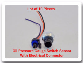 (Lot  of 10) Oil Pressure Sending Unit with Pigtail Fits: GM Isuzu Pontiac Saab