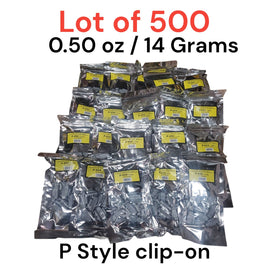 500 Pcs P Style Clip-on Wheel Weight Balance 0.50oz 14gram  P050 Led Free