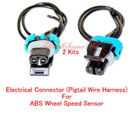 2 x ABS Wheel Speed Sensor W/Connector Front left/Right ALS483 For:Chevrolet GMC