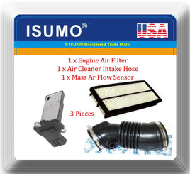 3 Pcs Mass Air Flow Sensor, Air Intake Hose & Air Filter Fits:Odyssey 2007-2010