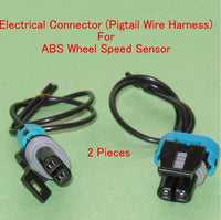 2 ABS Wheel Speed Sensor with Electrical Connector Front L/R Fits: Chevrolet GMC