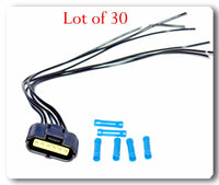 30 x 1094 Mass Air Flow Electrical Connector 6 Blades For Ford Lincoln Mazda
