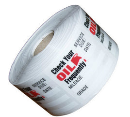 1 Roll 500 +100 Totall 600 Stickers Non-personalized Oil Change Reminder Sticker