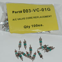25 Green Bond Tire Valve Stem Core Fits:TR413 TR414 & A/C VALVE CORE REPLACMENT