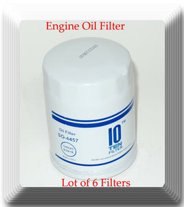 Lot of 6 Engine Oil Filter SO4457 PH3682 Fits: Infiniti Mercury Nissan Subaru VW