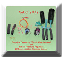 2 Wire Harness Connector of IPR & ICP Sensor For Ford V8 7.3L Serie E F EcolIne