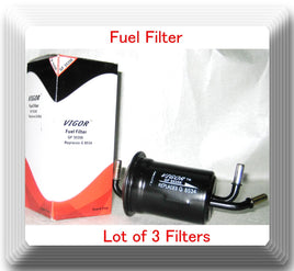 Lot of 3 F55356 Fuel Filter Fits: KIA Sephia 1998-2001 Spectra 2000-2004 L4 1.8L
