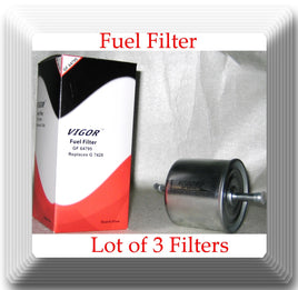 (Lot of 3) GF64795 In-Line Fuel Filter Fits: Ford Probe MAZDA 626 MX-6