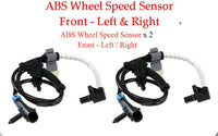 2 x ABS Wheel Speed Sensor W/Connector Front left/Right ALS483 For:Chevrolet GMC