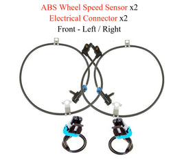 Set 2 ABS Wheel Speed Sensor W/ Connector Front-Right & Left Fits: Chevrolet GMC