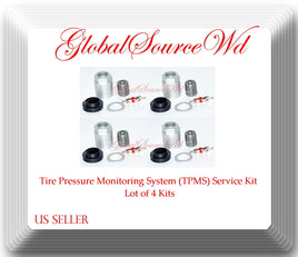 4 Kits TPMS Sensor Service Kit Fits:Acura Alfa Romeo BMW Fiat Honda Hyundai Kia