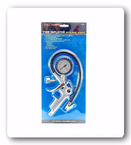 TIRE PISTOL-GRIP  INFLATOR WITH DUAL GAUGE 0 to 220 PSI at 2 PSI INTERVALS