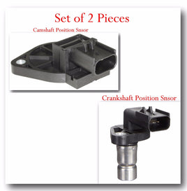 Set of 2 Camshaft & Crankshaft Position Sensors Fits: Chrysler Dodge Mitsubishi